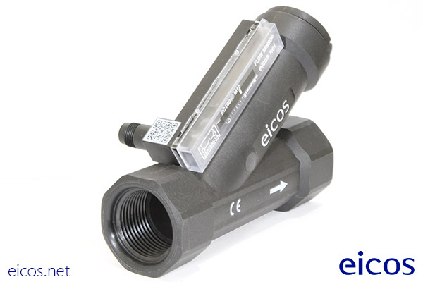 Eicos flow switch FC10B04-M12, ideal for medium liquid flows