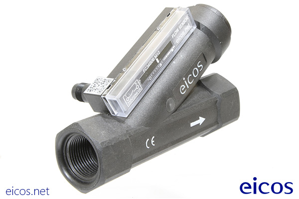 Eicos flow switch FC34B04-M12, ideal for medium liquid flows